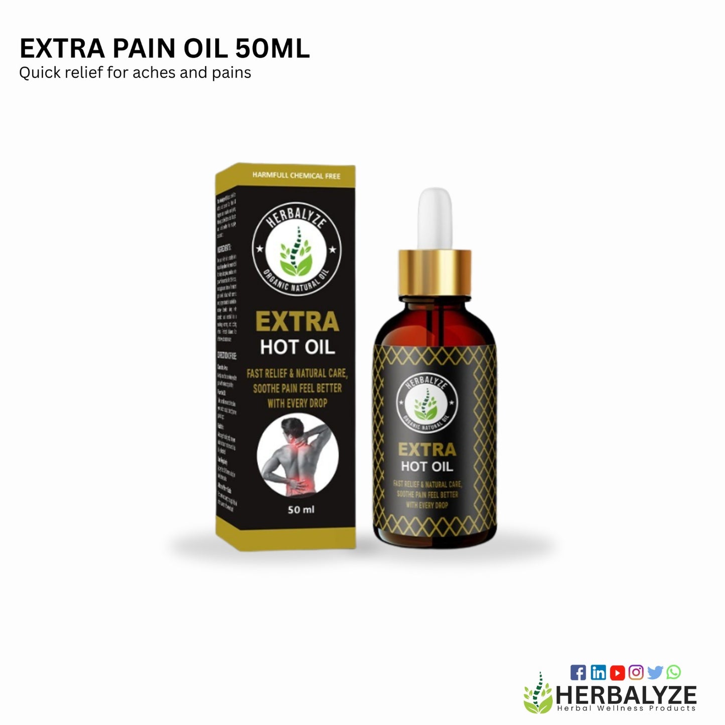 THE HERBALYZE - BODY PAIN OIL®