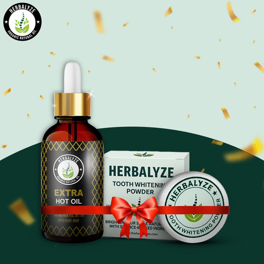 Herbalyze Extra Hot Oil + Free Whitening Powder Gift Pack