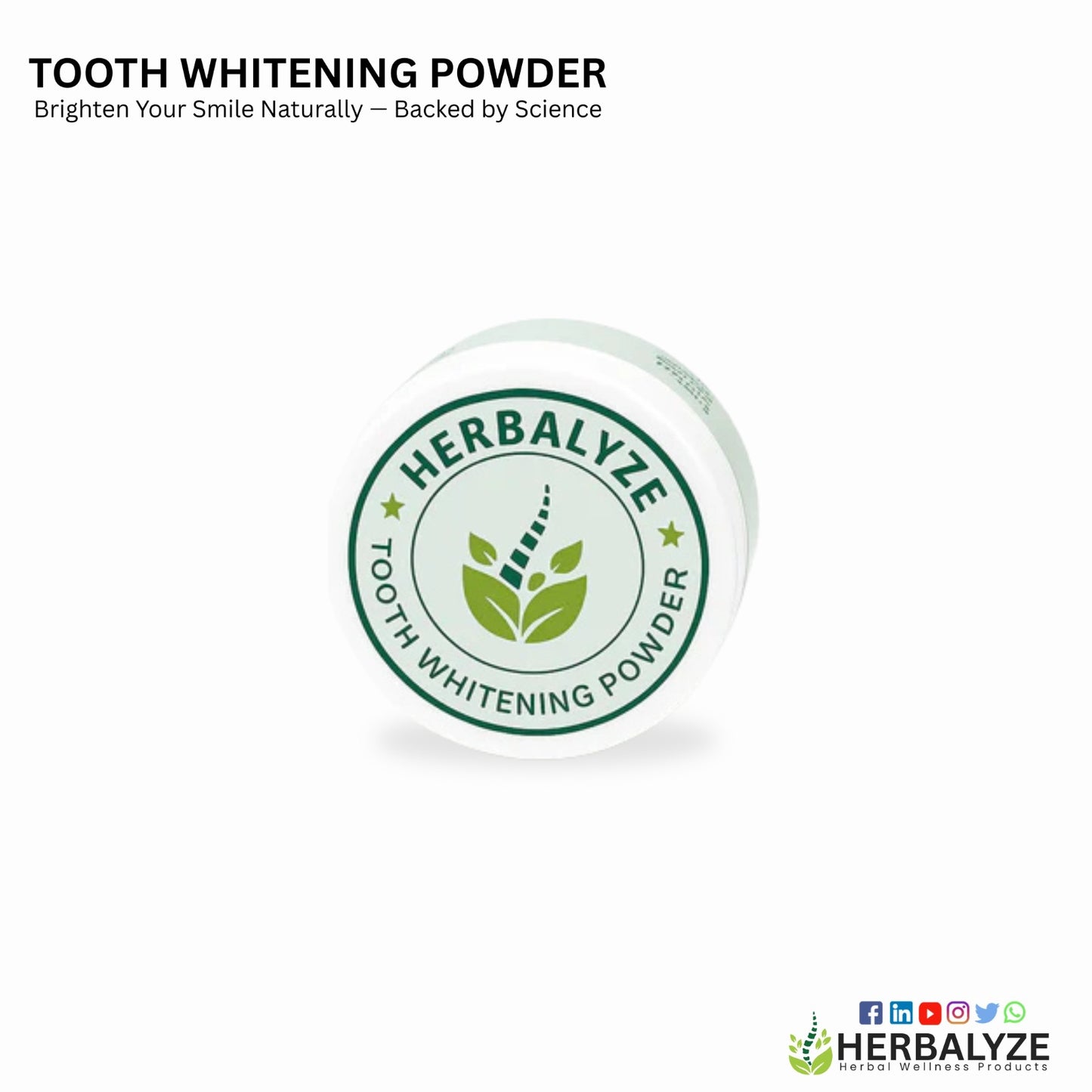 THE HERBALYZE - TOOTH WHITENING POWDER®