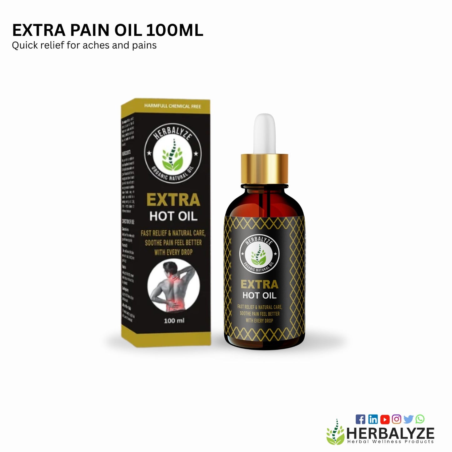 THE HERBALYZE - BODY PAIN OIL®